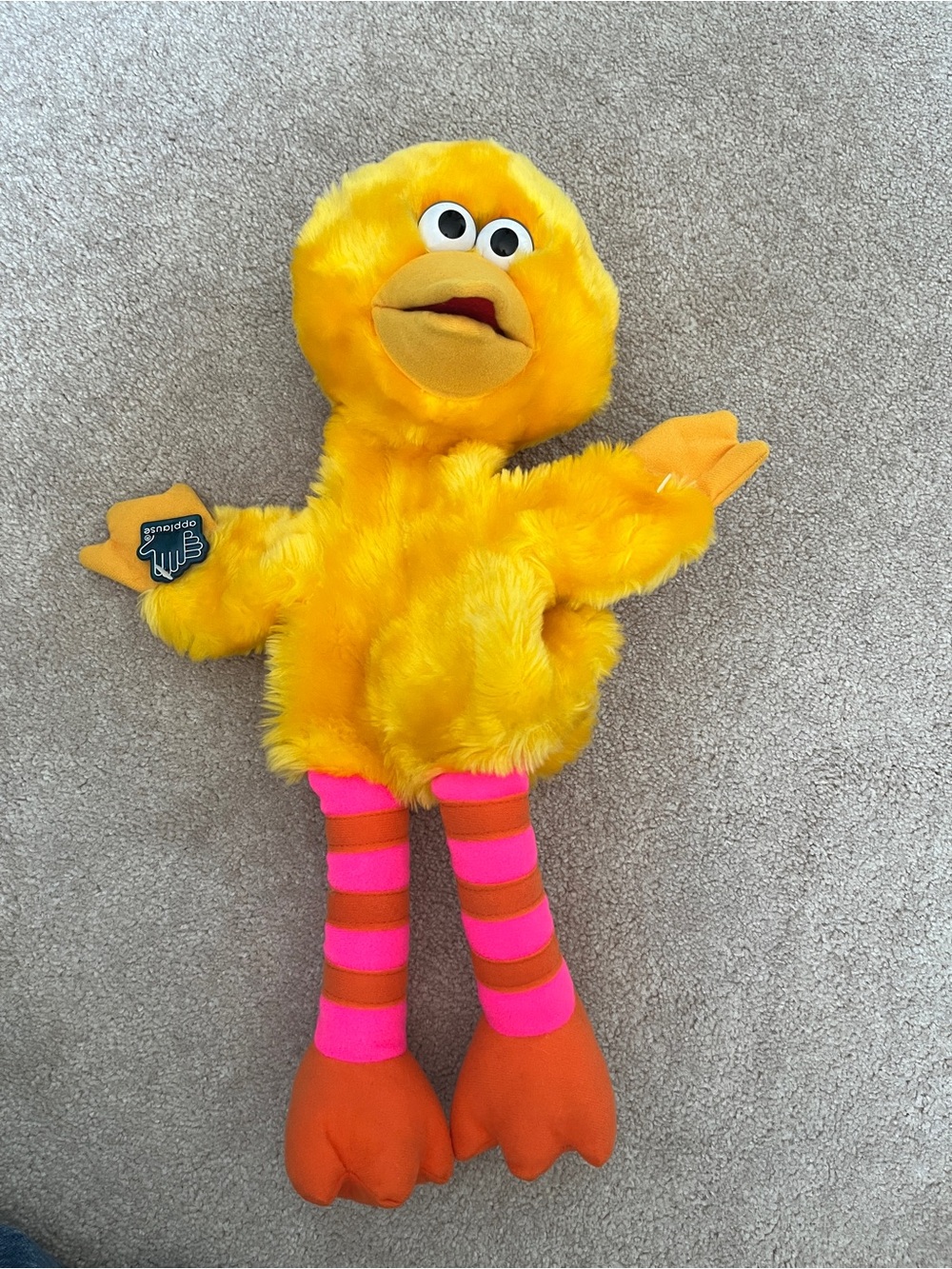 Applause brand Sesame Street Big Bird plush hand puppet